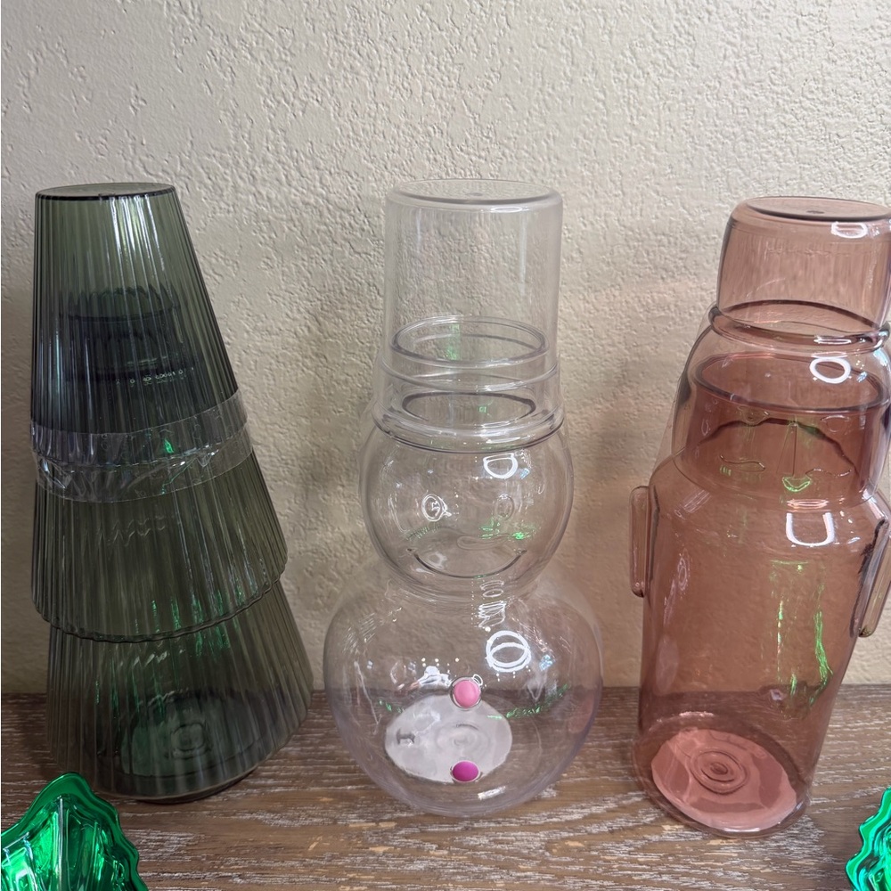 Target Bullseye Christmas Drink Mixing Cups New